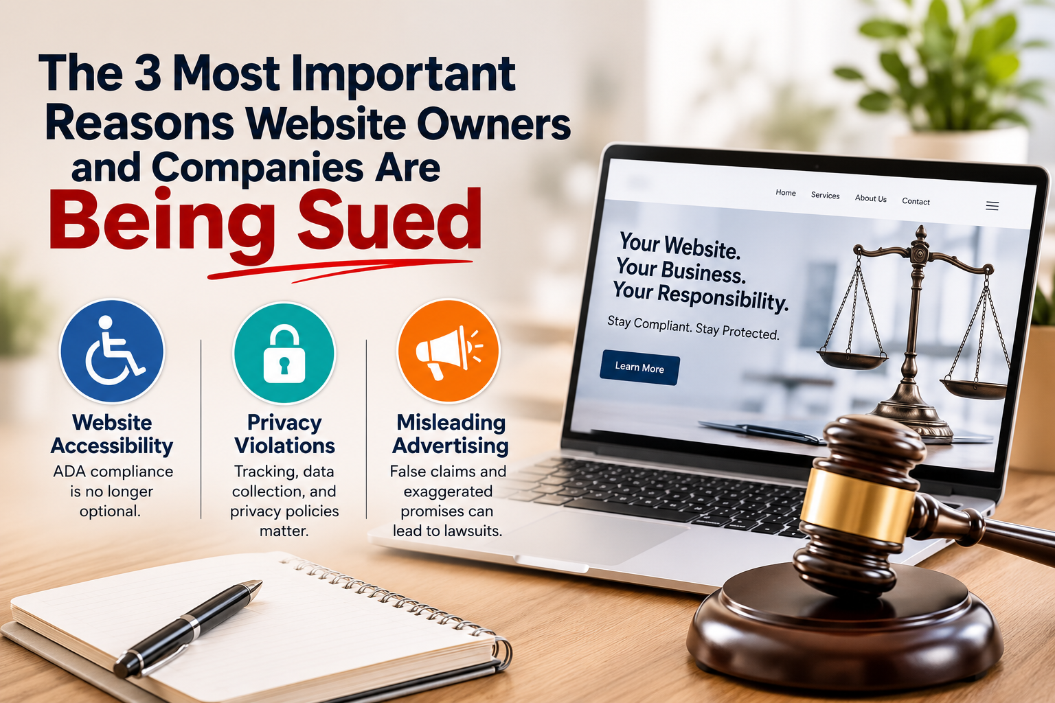 3 reasons websites are being sued